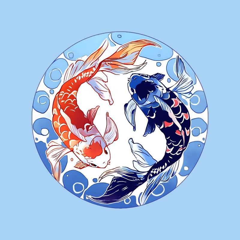 Conception du cercle Koi YinYang