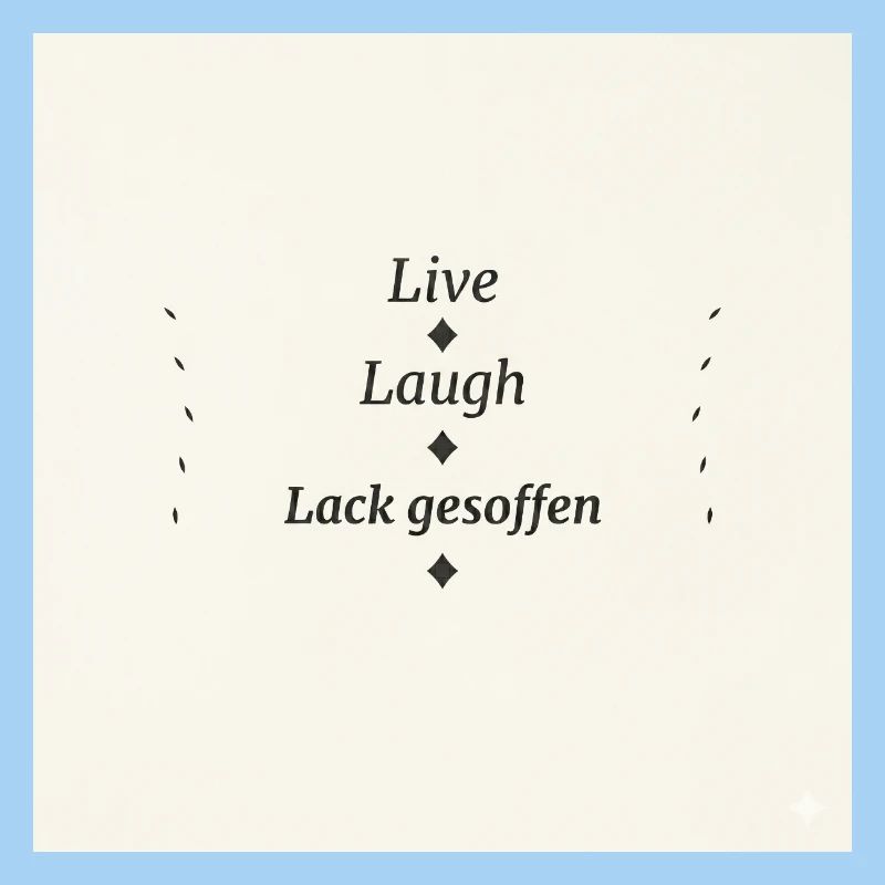 Live Laugh Lack Gesoffen