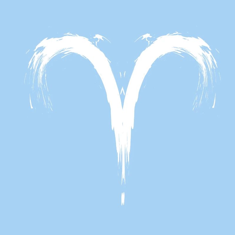 Zodiac Aries Aris Symbole Blanc Vector Nouveau