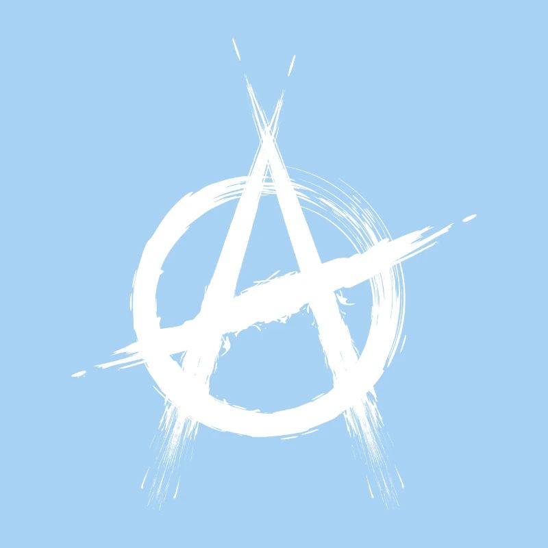 Anarchy symbol white