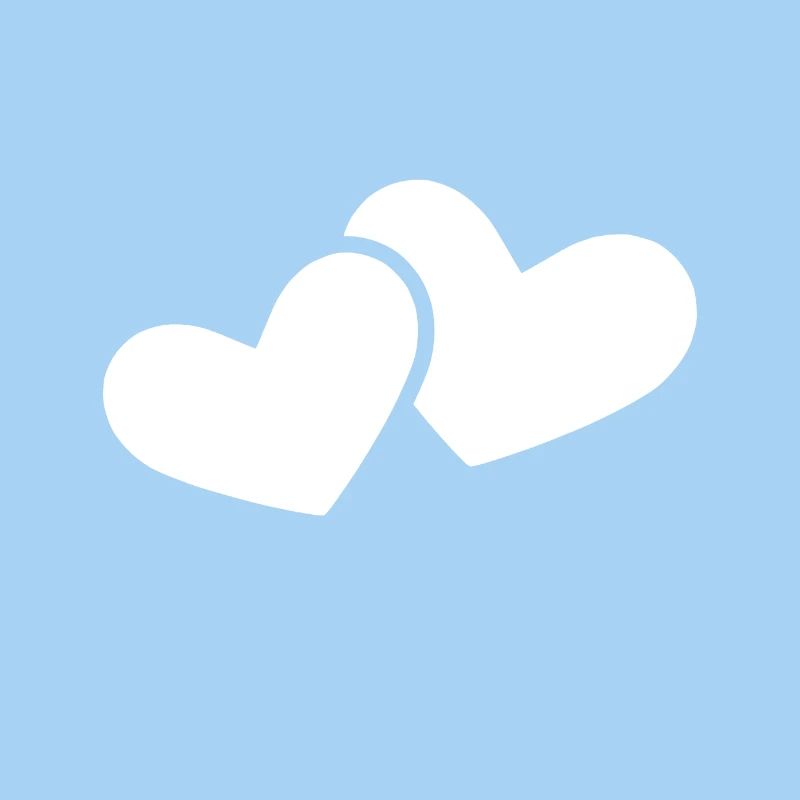 Double heart white