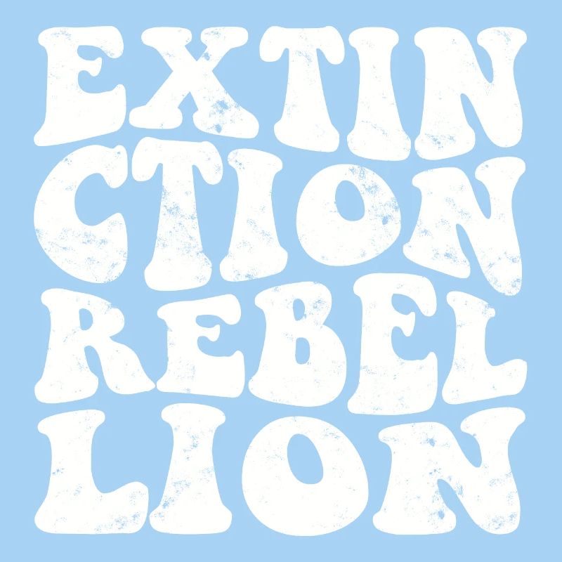 Extinction Rebellion Retro white