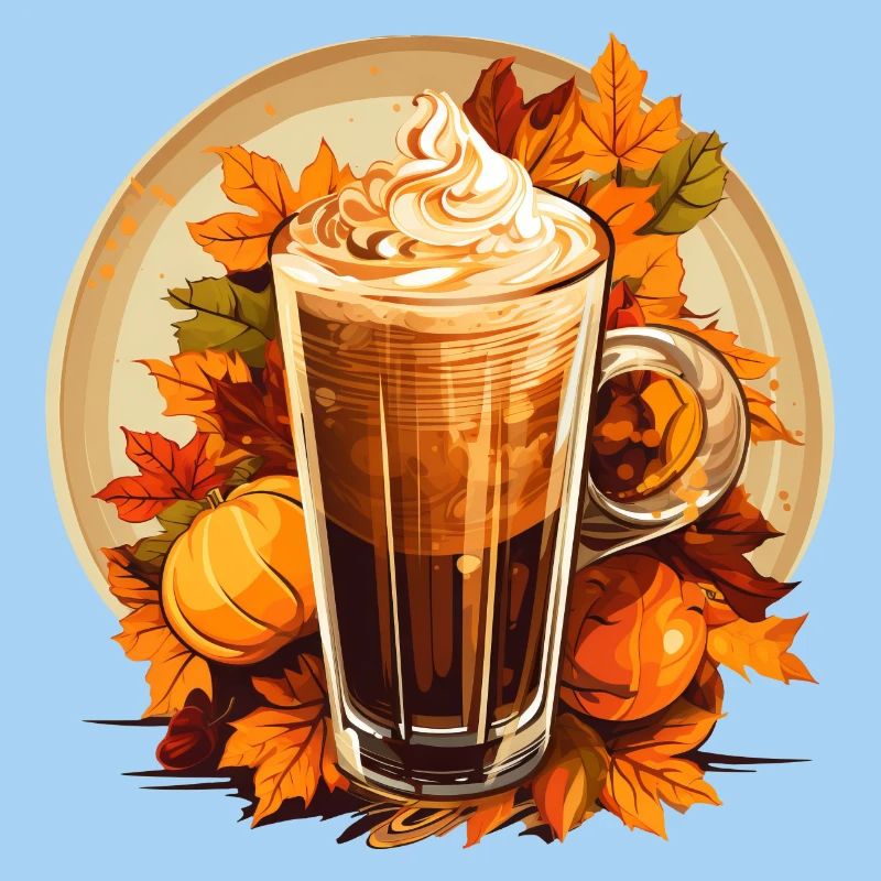 Herbstlicher Eiskaffee mit Kürbis-Aroma