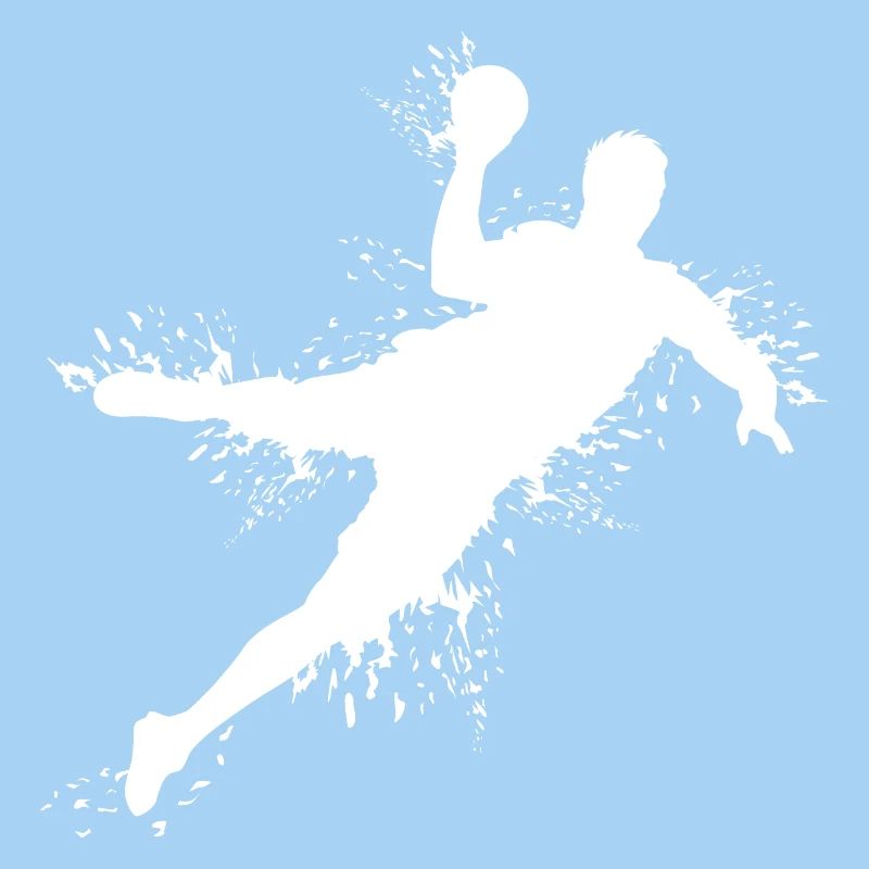Handball Explosion Wurf Sprung Werfer Handballer