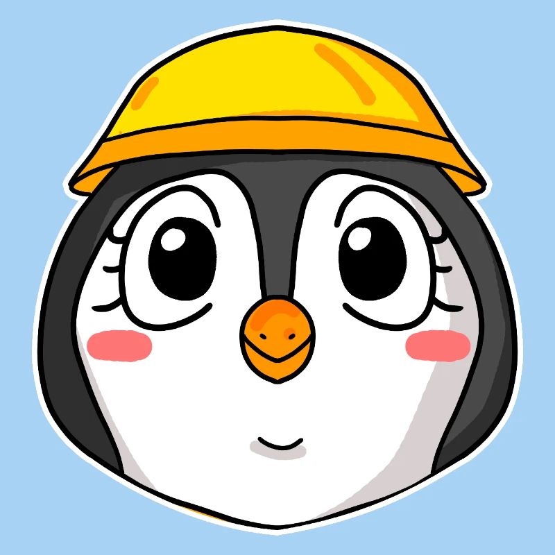 Pinguin Baustelle