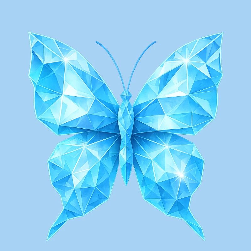 Diamond Butterfly | Geometric elegance