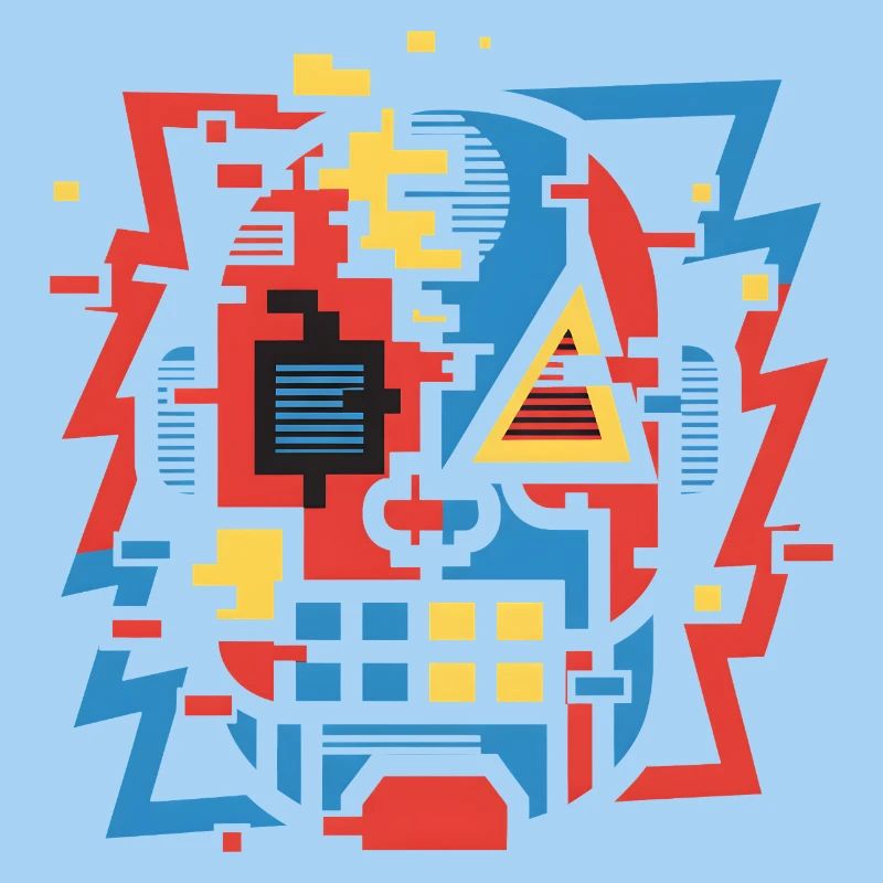 Face de bug abstraite