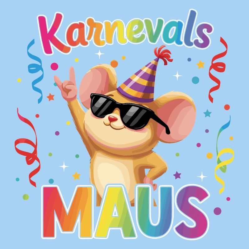 Karnevalsmaus Köln Karneval Rock Geschenk