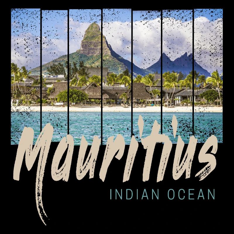Mauritius im Indischen Ozean Strand Souvenir