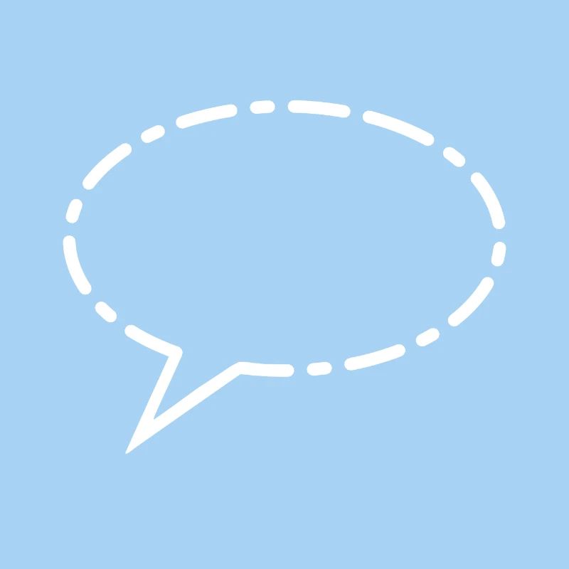 Speech bubble white