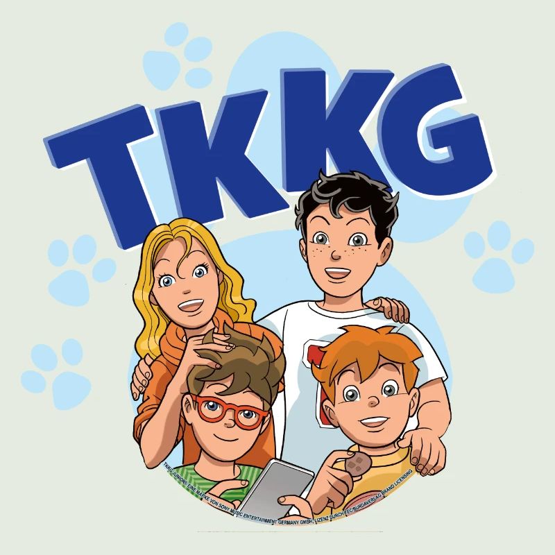 TKKG Junior Logo Mit Gruppenbild