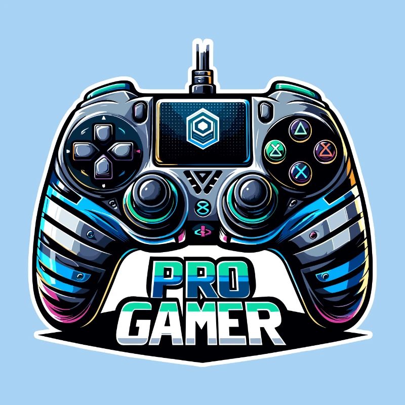 Pro Gamer - Controller Illustration