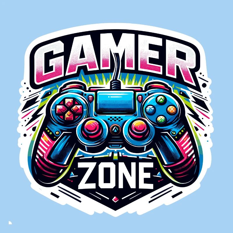 Gamer Zone - Controller Illustration