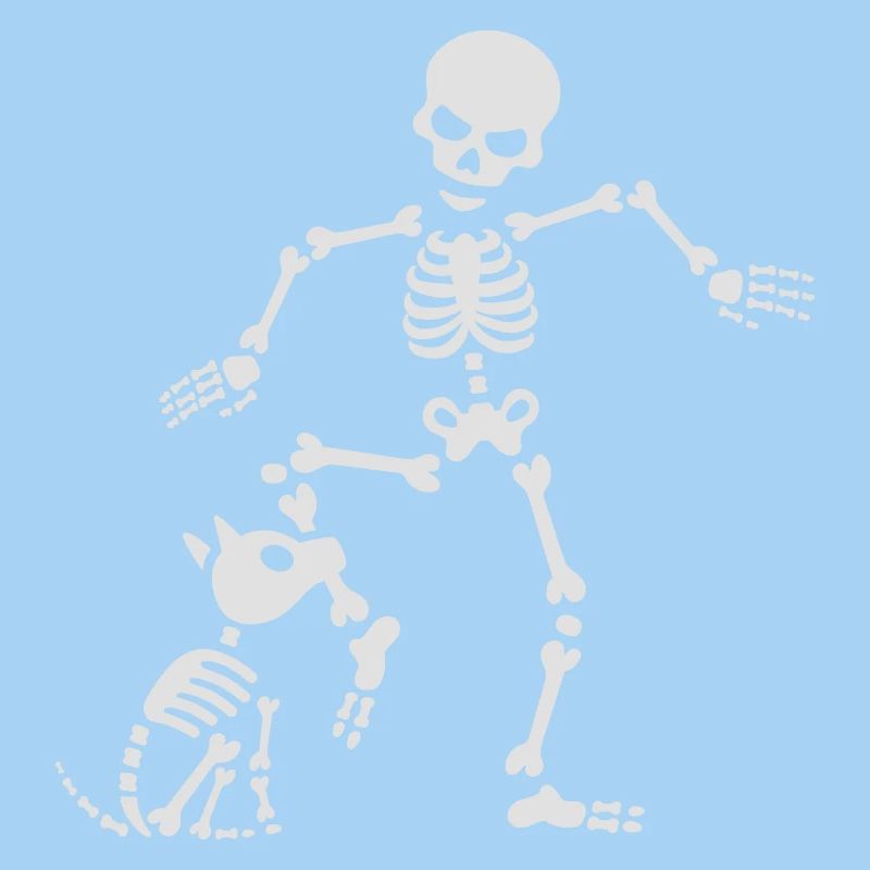 Dog like bones skeleton
