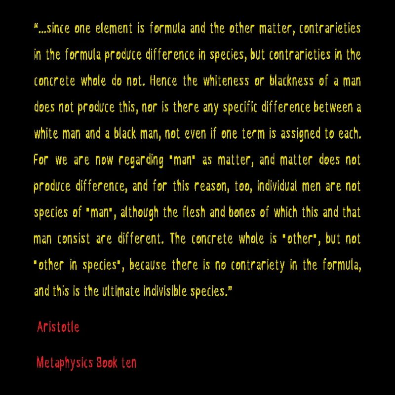 Aristotle Metaphysics Book ten