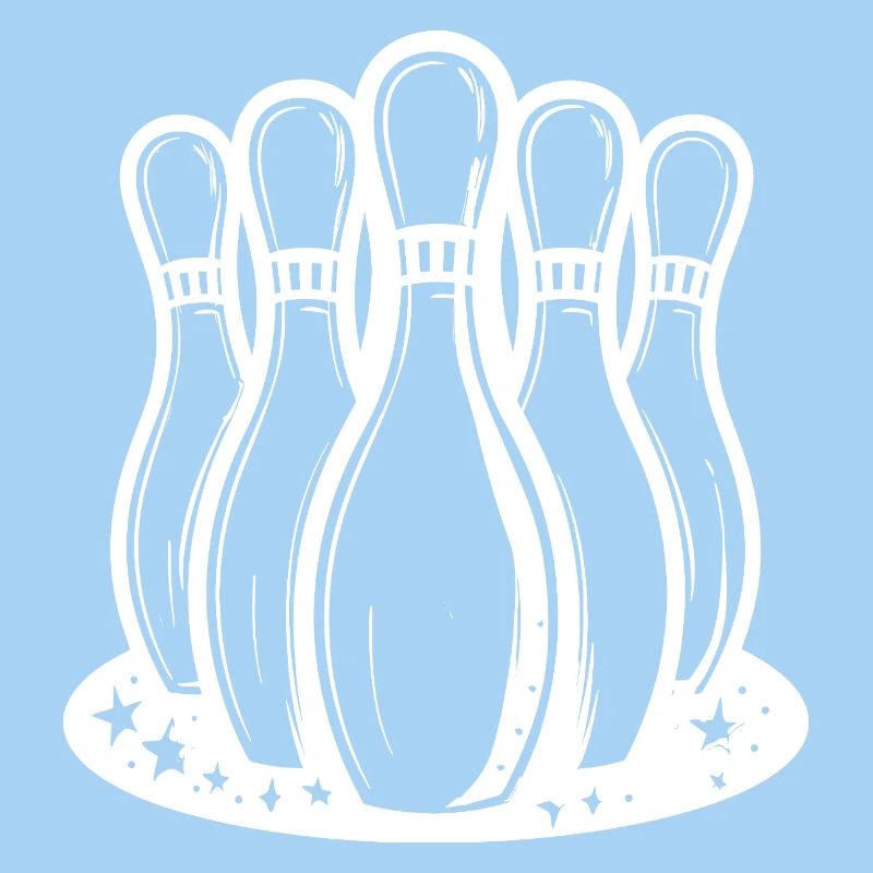Quilles de bowling style dessin animé
