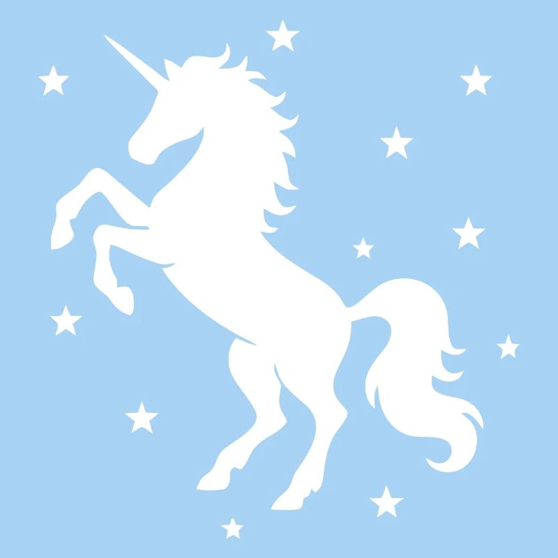 Mystisches Einhorn Nachthimmel Design