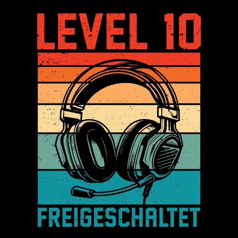10th Birthday Boys Gamer Level 10 Unlocked