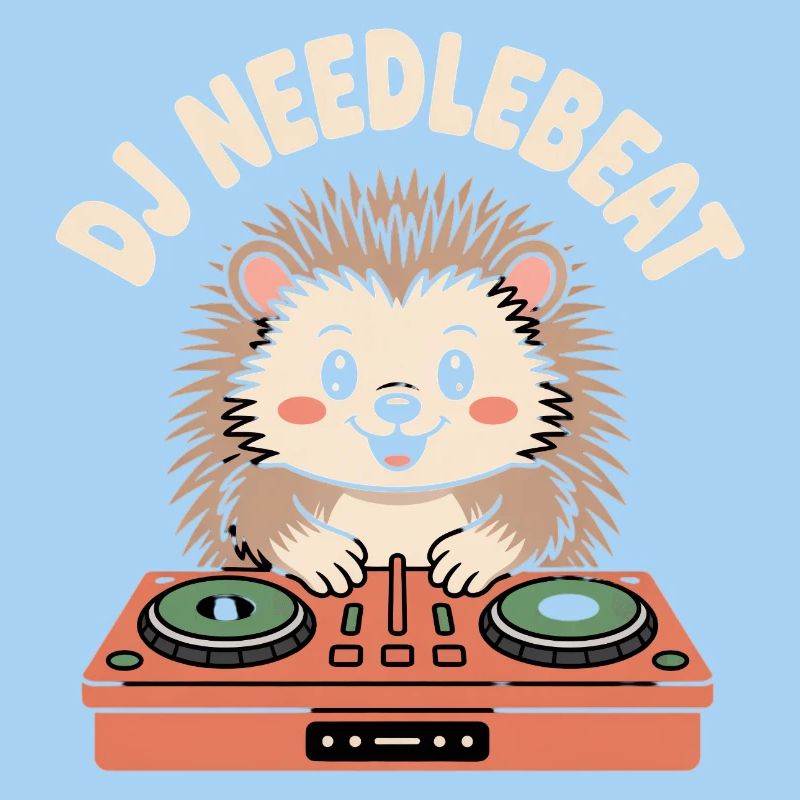 DJ NEEDLEBEAT Hérisson DJ avec table de mixage Son de fête