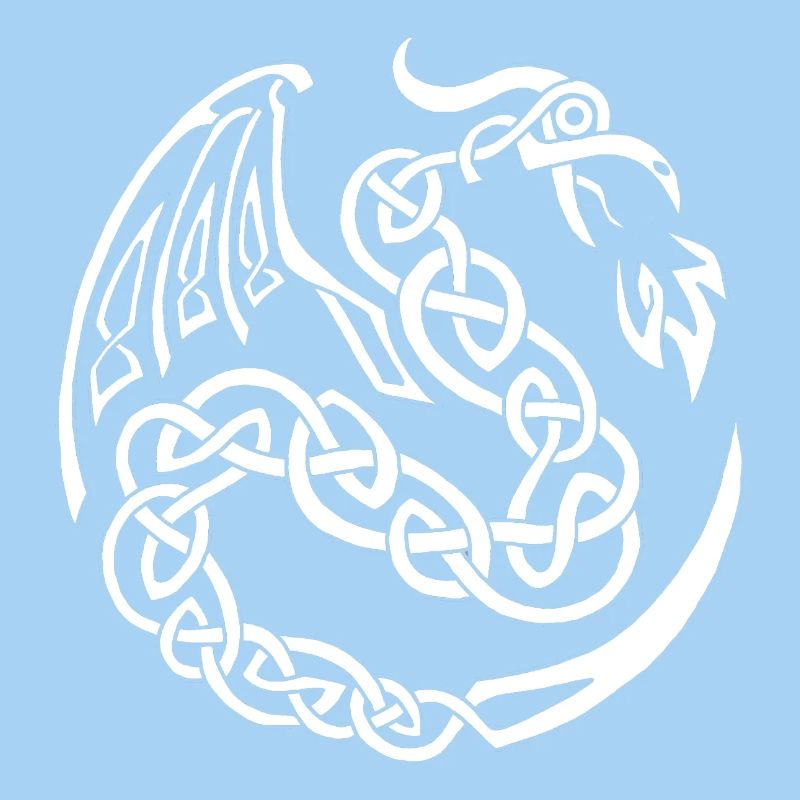 Dragon celte blanc