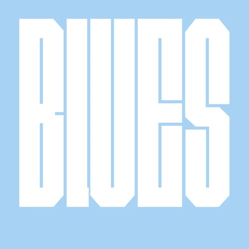 Blaues auffälliges Logo-Design