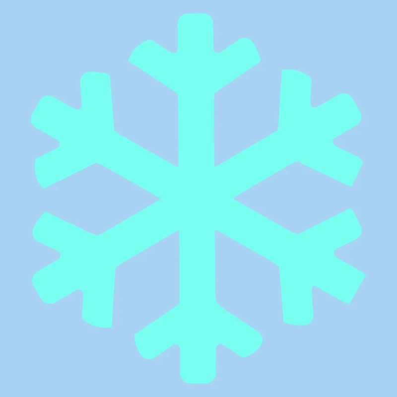 Eisblauer Schneekristall