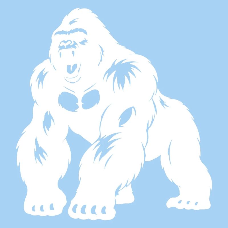 Gorilla Silverback Silhouette