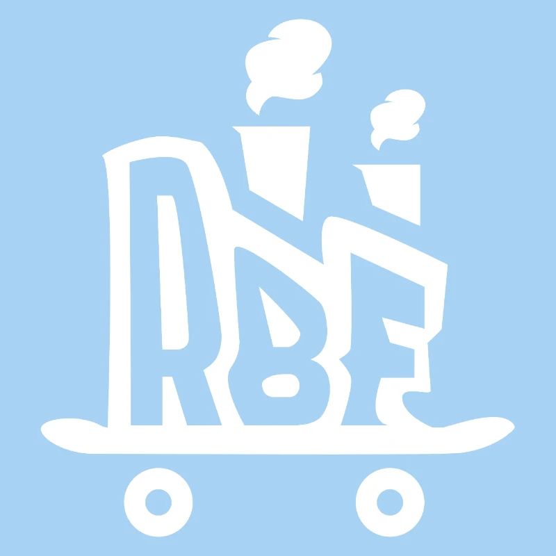 Rolling Board Factory Logo White