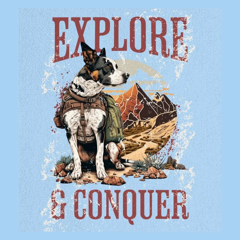 Explore & Conquer: Dog in Desert Adventure