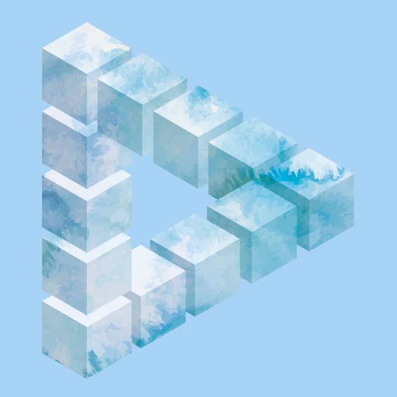 Conception de motif de bloc de glace