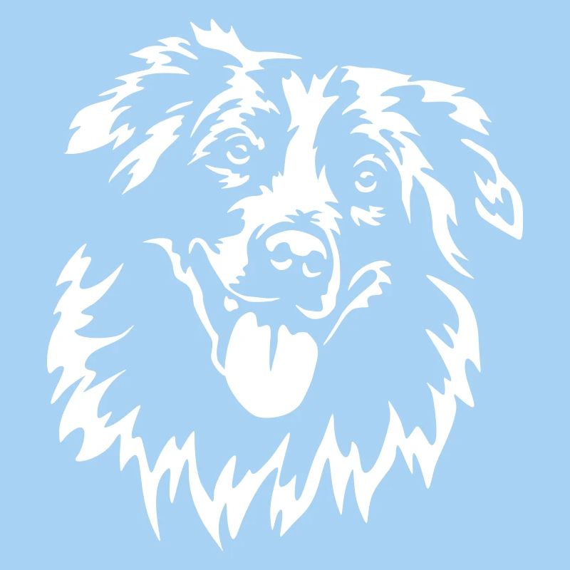 Australian Shepherd Kopf "Black Edition"