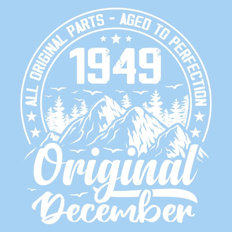 décembre 1949 Original 75 Ans Cadeau Anniversaire