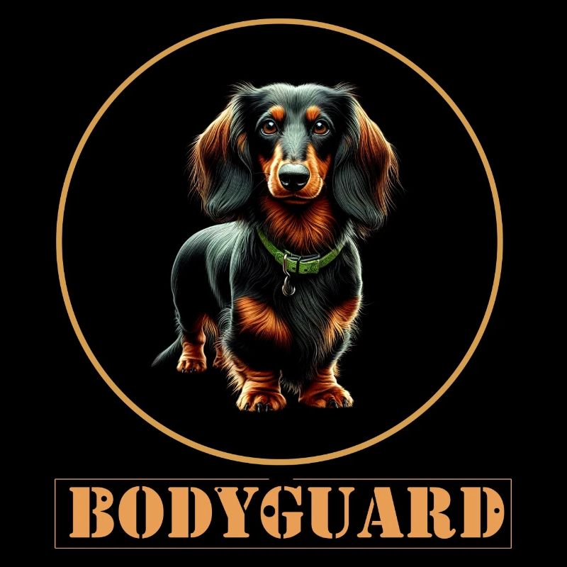 Garde du corps Teckel à poil long