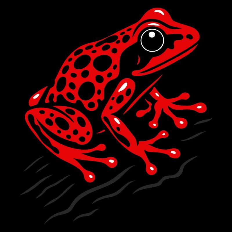 Frosch Erdbeerfrosch Roter Pfeilgiftfrosch