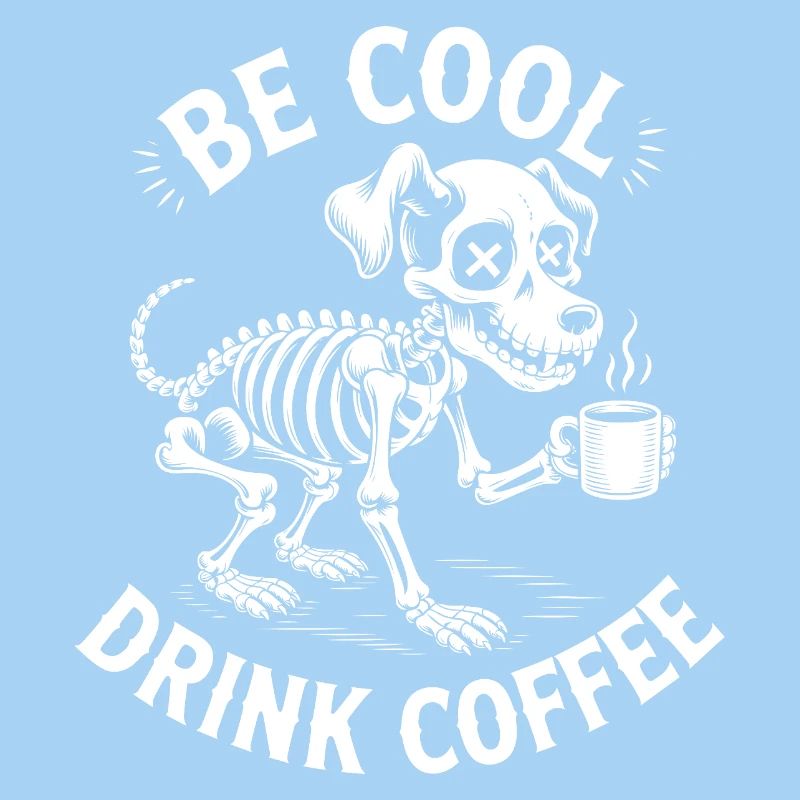 Sei cool, Kaffeeskelett-Welpe