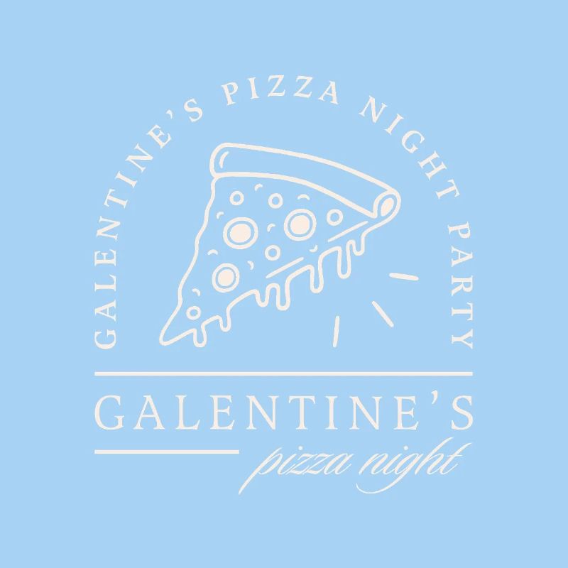 Galentines' Tag Pizza Abend Valentinstags-Mädchen-Dinner