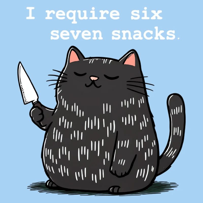 6-7 Internet Meme 6 7 Snack Cat
