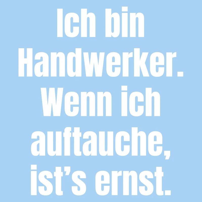 Handwerker Auftauchen Ernst