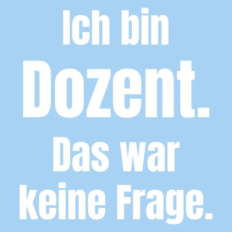 I'm a lecturer: That wasn't a question