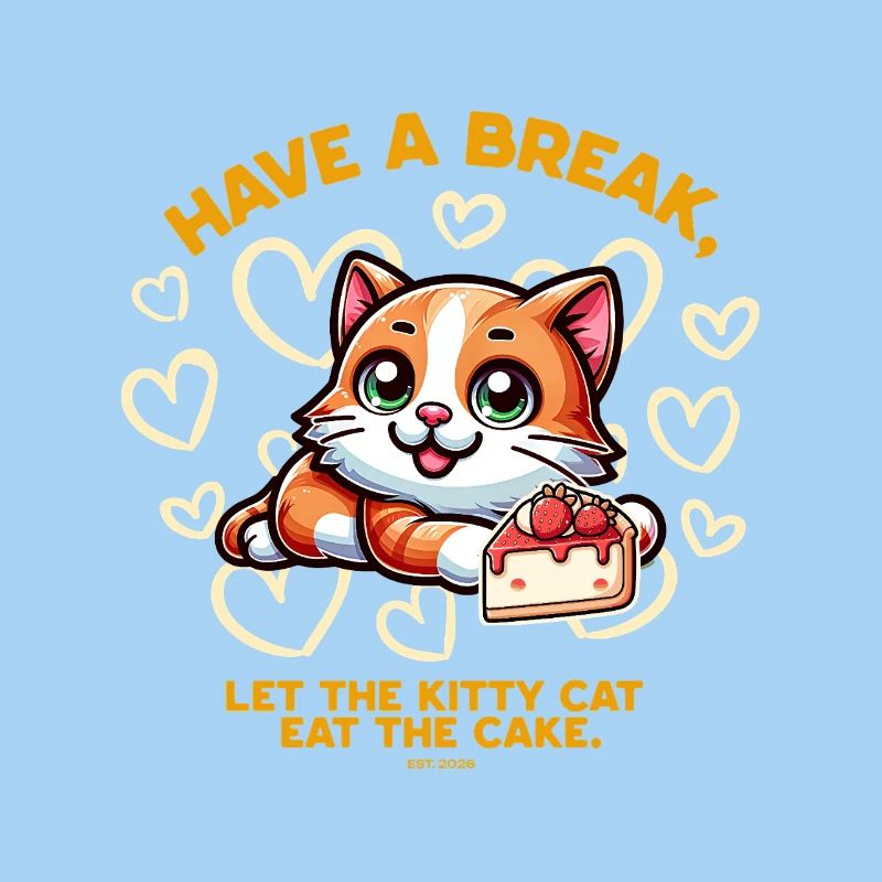 Le chat adore le gâteau