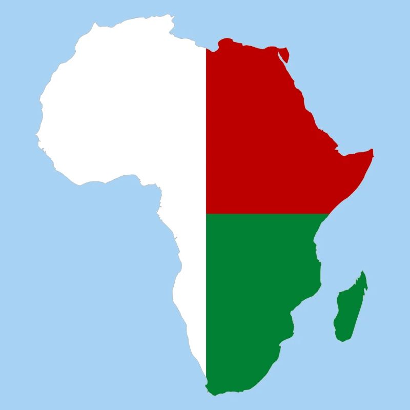 Madagaskar Flagge Afrika