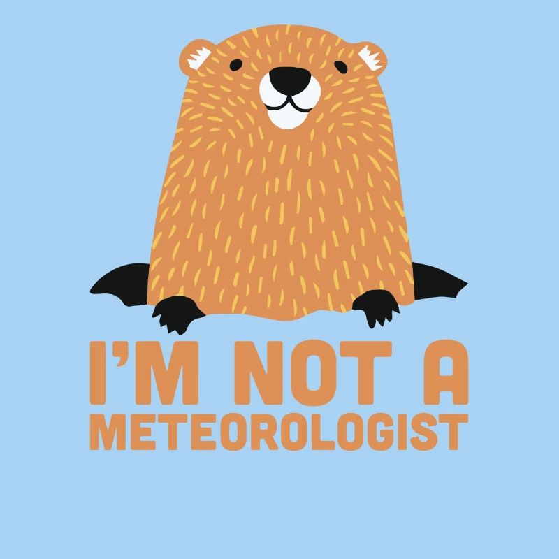 Ich bin kein Meteorologe Cute Groundhog Forecasting