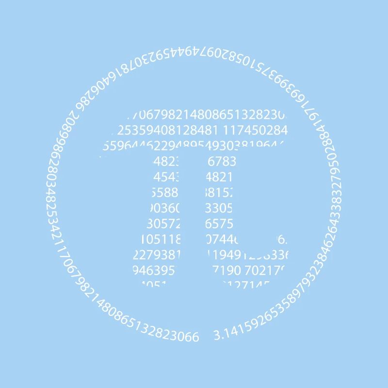 Pi - Pi Day - weiß