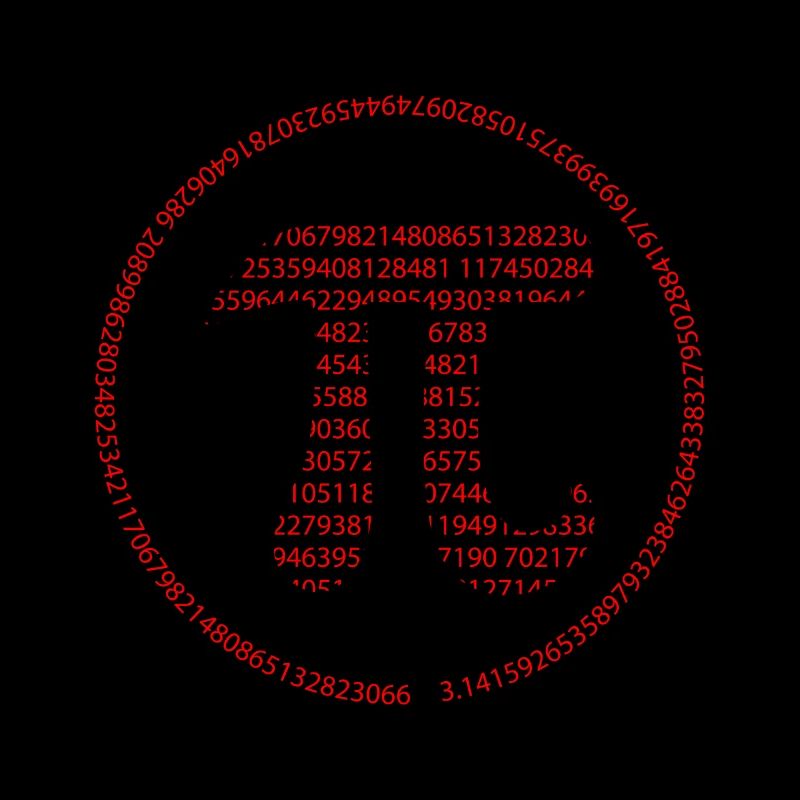 Pi - Pi Day - rot