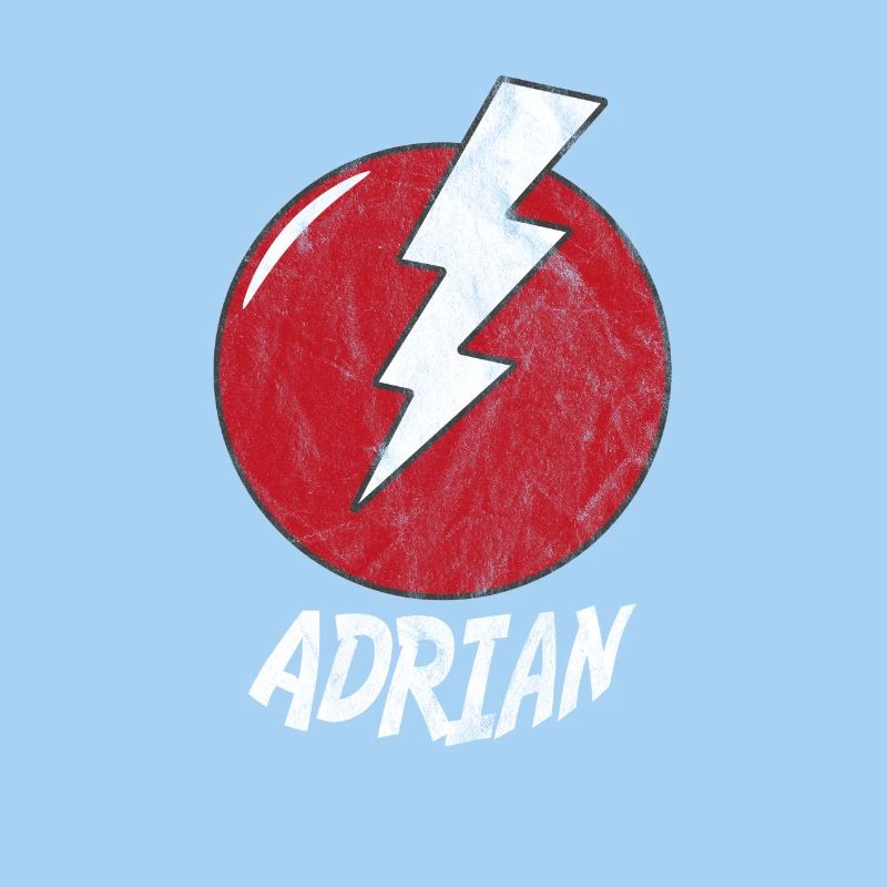 Blitz Namenshirt Superhero Superheld adrian