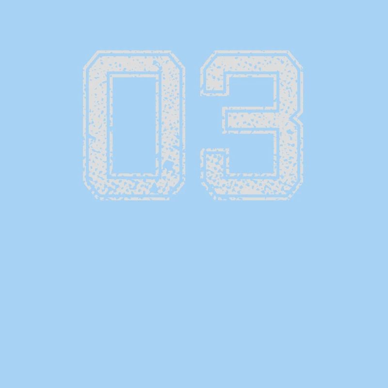 Number 03 Number zero Three gift