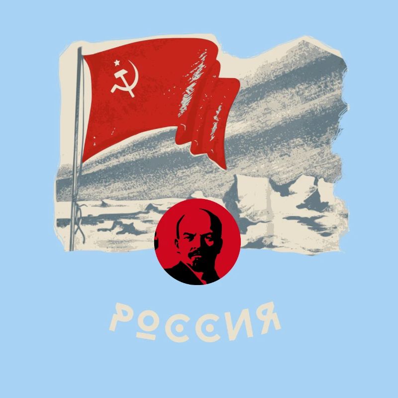 russie, lenin, drapeau, faucille, drapeau, moscou, russie