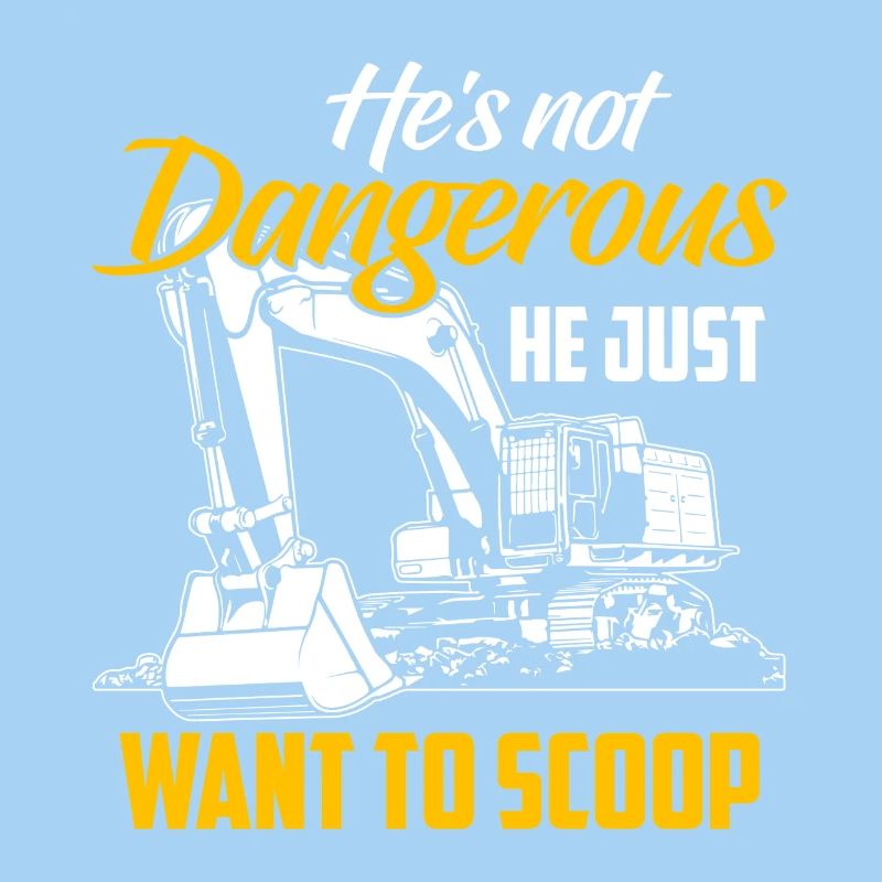 Bagger Shirt · Baustelle · Arbeiter · Baggern
