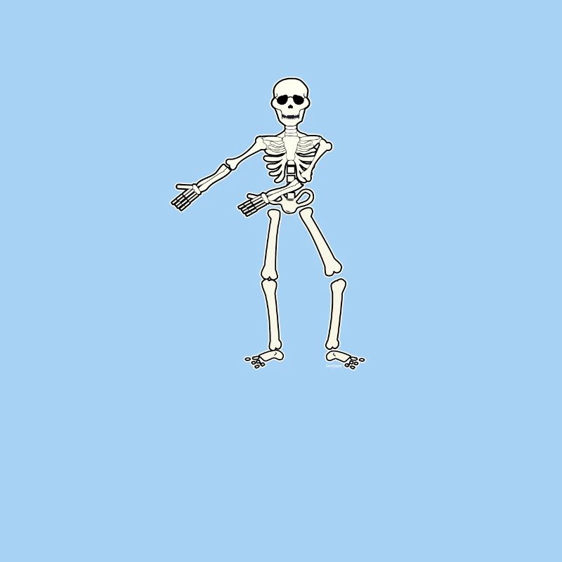 Floss Dance Move Skeleton