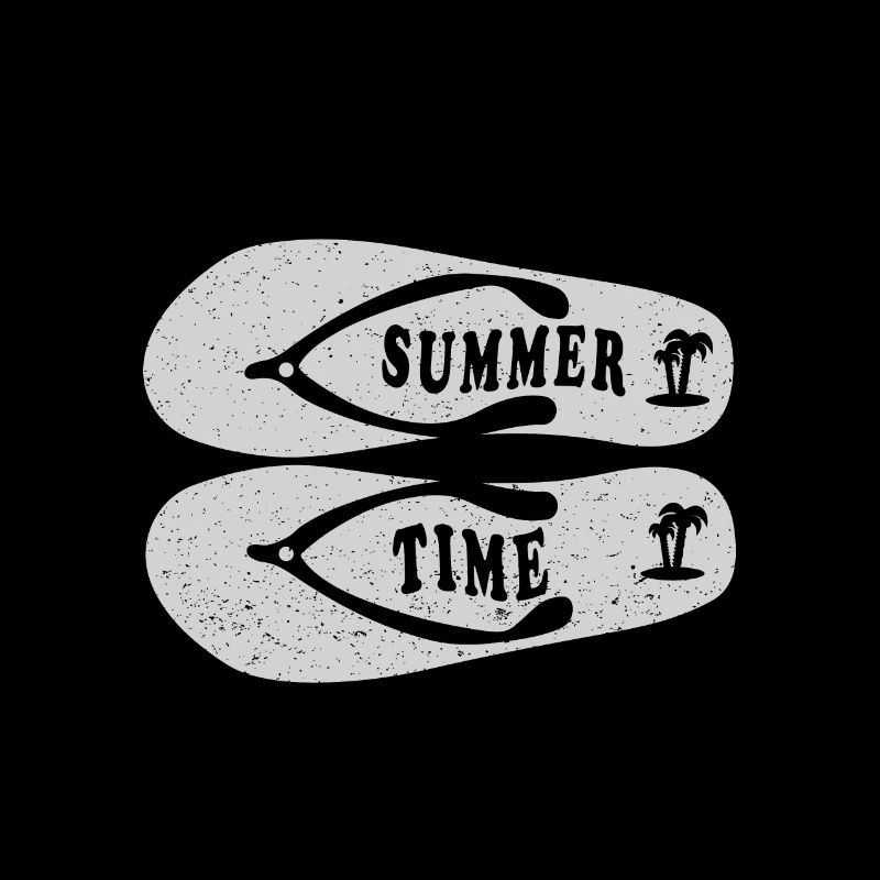 Summer Time Sommer Urlaub Flip Flop